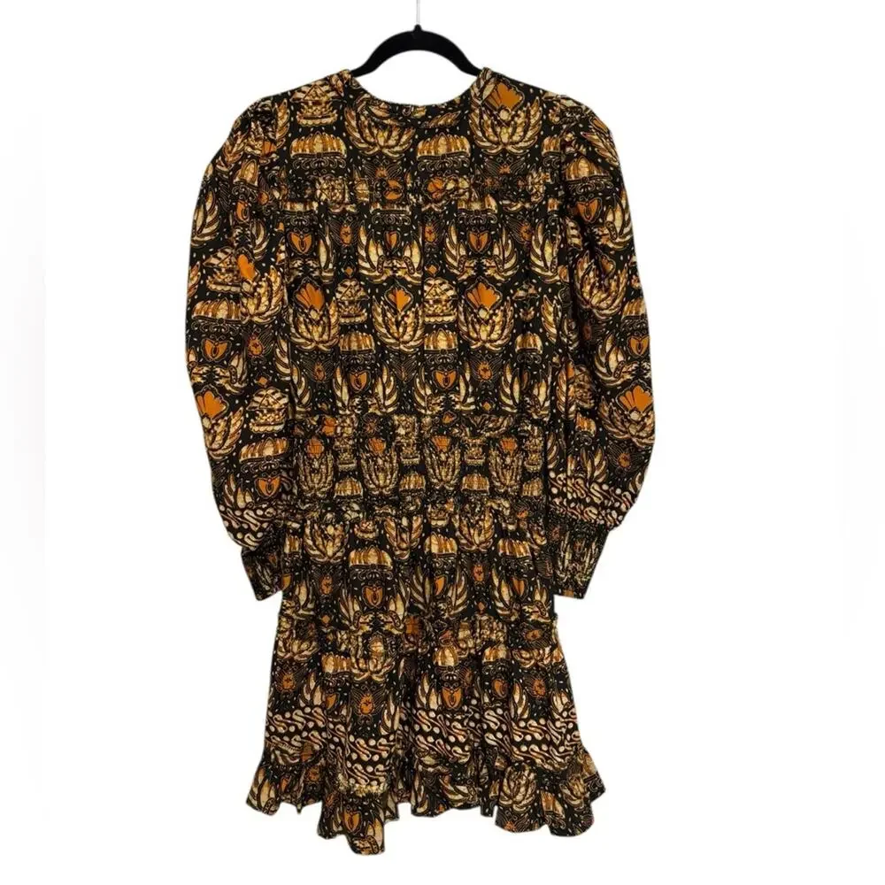 Love The Label Eleanor Mini Dress in Dahlia Black Print - Size M - Picture 2 of 7